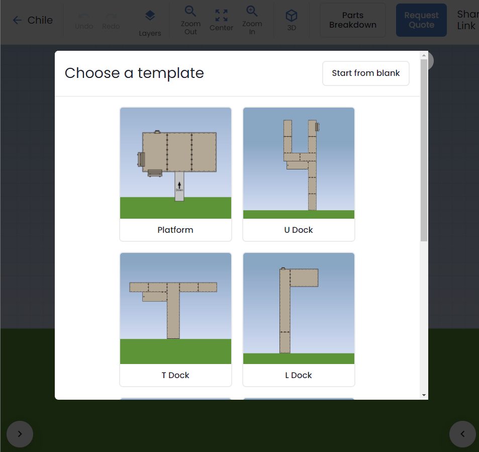 Diseñe el muelle para su lancha paso 5