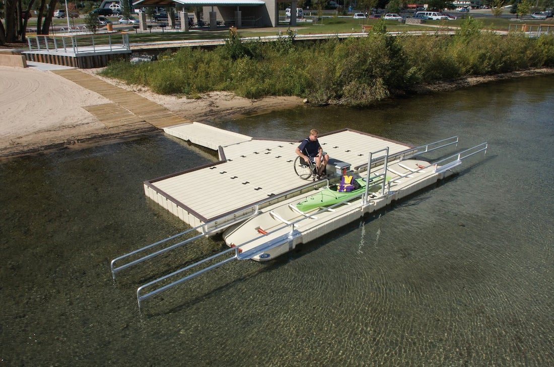Kayak launch para kayaks y sillas de ruedas